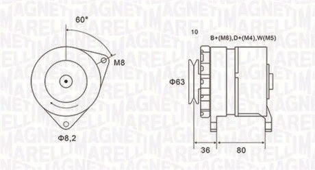 Alternator MAGNETI MARELLI 063735060010