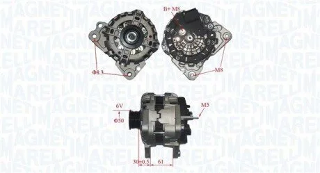 ALTERNATOR MAGNETI MARELLI 063735695010