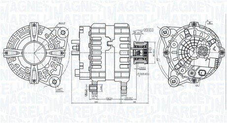 ALTERNATOR NISSAN QASHQAI II 1.5 DCI 13- MAGNETI MARELLI 063736381010