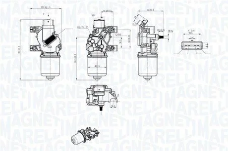 Silnik wycieraczek MAGNETI MARELLI 064043803010