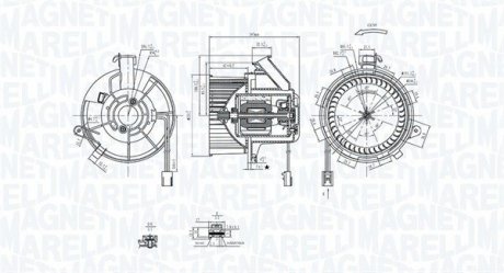 Вентиляторы кабины MAGNETI MARELLI 069412290010 (фото 1)