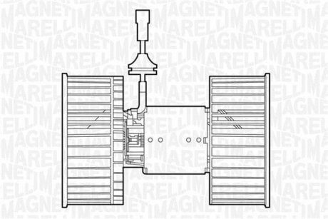 Моторчик вентилятора салону MAGNETI MARELLI 069412534010 (фото 1)