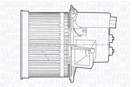 Электродвигатель, вентиляция салона MAGNETI MARELLI 069412655010