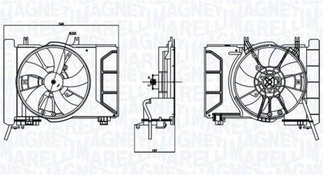 Fan, radiator MAGNETI MARELLI 069422769010