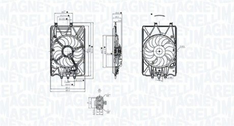 Fan, radiator MAGNETI MARELLI 069422781010 (фото 1)