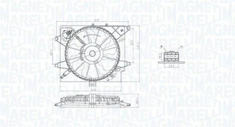 Вентилятор радиатора MAGNETI MARELLI 069422789010