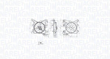 Elektrowentylator chłodnicy PEUGEOT 307 2.0 HDi 90 MAGNETI MARELLI 069422852010 (фото 1)