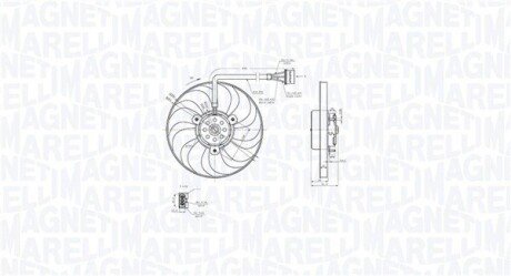 Elektrowentylator chłodnicy VW GOLF IV 1.9 TDI MAGNETI MARELLI 069422876010