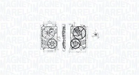 Вентилятор радіатора MAGNETI MARELLI 069422884010