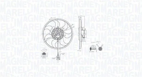 Elektrowentylator chłodnicy VW TRANSPORTER IV TDI MAGNETI MARELLI 069422889010 (фото 1)
