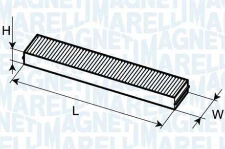 Фільтр повітря (салону) MAGNETI MARELLI 350203061040 (фото 1)