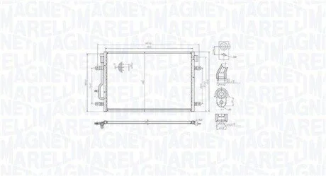 Skraplacz AUDI A4 B6 (8E5) 1.9TDI MAGNETI MARELLI 350203103300