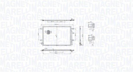 Skraplacz AUDI A4 B6 (8E2) 2.0 MAGNETI MARELLI 350203103500 (фото 1)