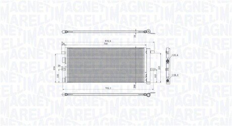 Skraplacz FORD MONDEO V 2.0TDCi MAGNETI MARELLI 350203103900