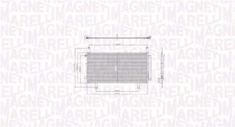Фото 1 - конденсатор кондиціонера (з осушувачем) HONDA CR-V V, CR-V VI 2.0H 12.18- MAGNETI MARELLI 350203105100 Конденсатор кондиціонера (з осушувачем) HONDA CR-V V, CR-V VI 2.0H 12.18- MAGNETI MARELLI 350203105100 (фото 1)