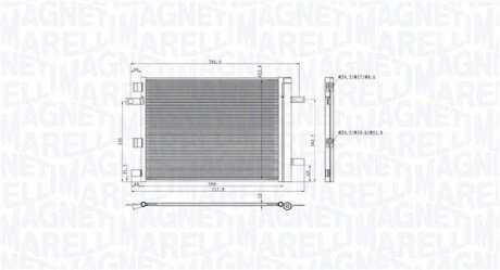 Skraplacz MERCEDES A-CLASS (V177) A200 MAGNETI MARELLI 350203105300