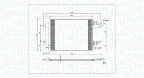 Skraplacz MITSUBISHI COLT 1.5 DiD MAGNETI MARELLI 350203792000