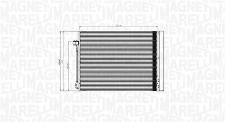 Радіатор кондиціонера BMW X5 (E70/F15/F85)/X6 (E71/E72)/(F16/F86) 2.0D-4.8 06-19 MAGNETI MARELLI 350203795000