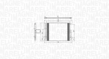 Радіатор кондиціонера MAGNETI MARELLI 350203809000