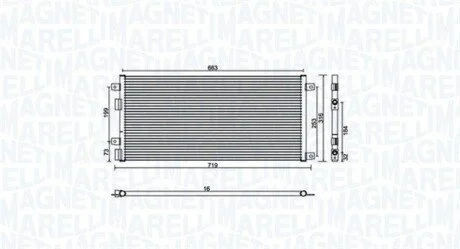 Skraplacz IVECO DAILY III 35S12, 35C12 MAGNETI MARELLI 350203887000 (фото 1)