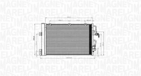 Skraplacz MITSUBISHI OUTLANDER I (CUW)2.0 (CU2W) MAGNETI MARELLI 350203900000