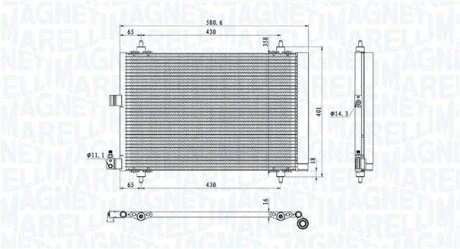 SKRAPLACZ KLIM. C/P BER 02- 2.0HDI MAGNETI MARELLI 350203908000