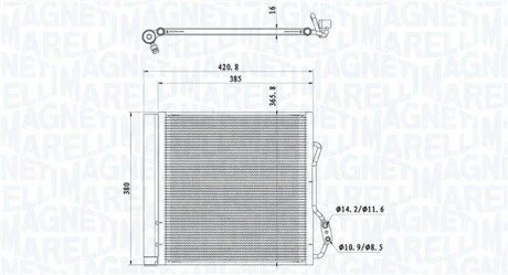 Skraplacz SMART CABRIO (450)0.6 (450.432) MAGNETI MARELLI 350203921000