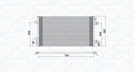 Condenser, air conditioning MAGNETI MARELLI 350203941000 (фото 1)