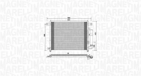 Skraplacz CHEVROLET AVEO/KALOS (T200) MAGNETI MARELLI 350203943000