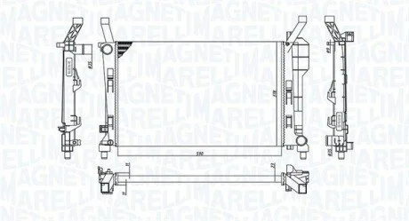 Радіатор MAGNETI MARELLI 350213126200