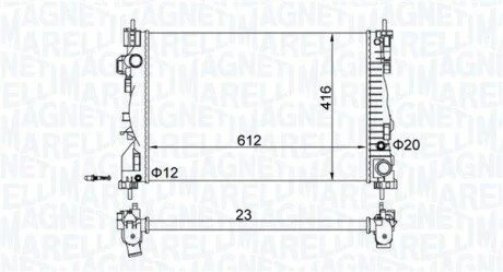 Радіатор MAGNETI MARELLI 350213129700