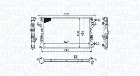 Радіатор MAGNETI MARELLI 350213152200 (фото 1)