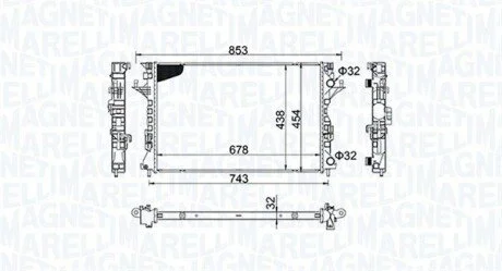 Радіатор MAGNETI MARELLI 350213152200