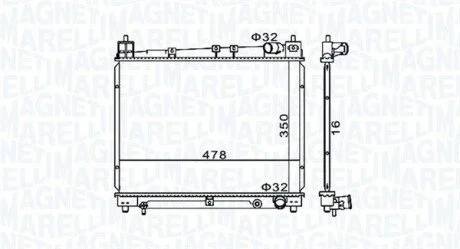Chodnica TOYOTA YARIS MAGNETI MARELLI 350213152900