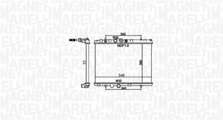 Радиатор системы охлаждения MAGNETI MARELLI 350213156100