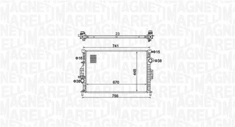 Радіатор MAGNETI MARELLI 350213157700