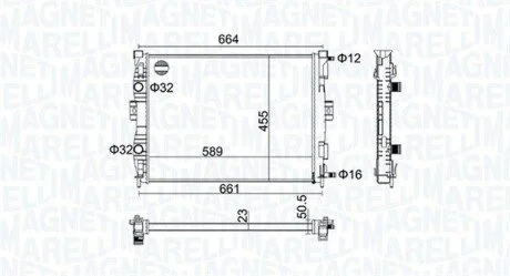 Радіатор MAGNETI MARELLI 350213160600