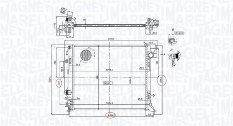 Радіатор MAGNETI MARELLI 350213163200 (фото 1)