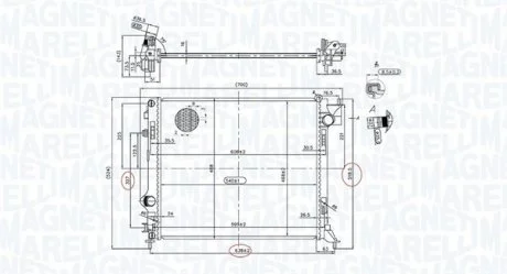 Радіатор MAGNETI MARELLI 350213163200 (фото 1)