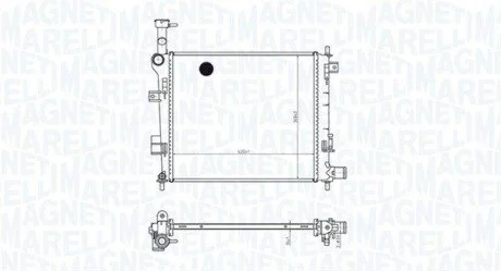 Radiator, engine cooling MAGNETI MARELLI 350213165400