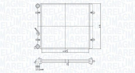 Chodnica VAG LEON, OCTAVIA I, GOLF IV MAGNETI MARELLI 350213166700