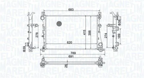 Chodnica FIAT 500L (351_,352_) 1.6D Multijet MAGNETI MARELLI 350213170100 (фото 1)