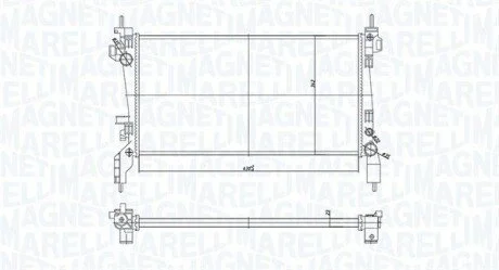 Chodnica CITROEN/FIAT/PEUGEOT NEMO, QUBO, BIPPER 1.3/1.4HDI MAGNETI MARELLI 350213172600