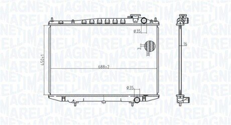 Радиатор MAGNETI MARELLI 350213174500