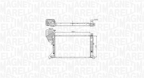 Chodnica MERCEDES SPRINTER 208/211/213/216/308/311/316/408/411/416 -06 MAGNETI MARELLI 350213177400