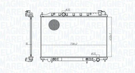 Радиатор MAGNETI MARELLI 350213179200