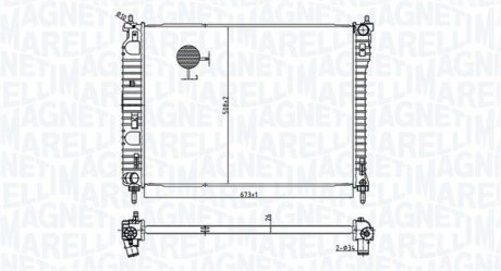 Радіатор MAGNETI MARELLI 350213179800 (фото 1)