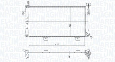 Радиатор MAGNETI MARELLI 350213180600 (фото 1)