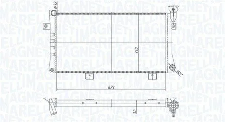 Радиатор MAGNETI MARELLI 350213180600