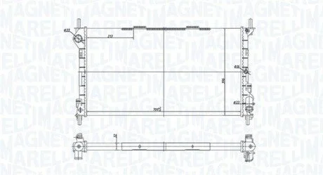 Радіатор охолодження Ford Transit 2.0DI 00- MAGNETI MARELLI 350213181200